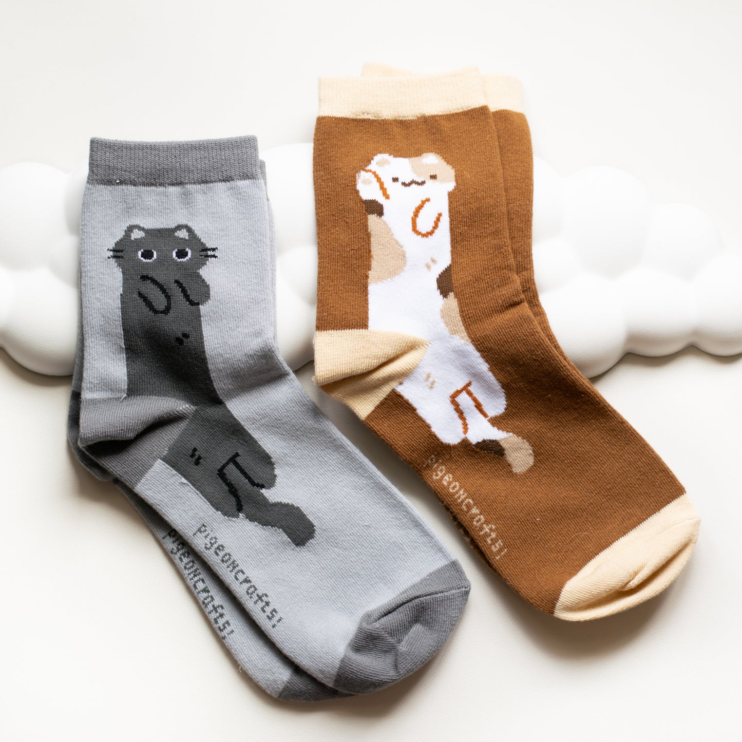 Long Cats Socks (Black)