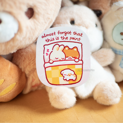 Almost forgot that this is the point (Sunrise) Matte Sticker