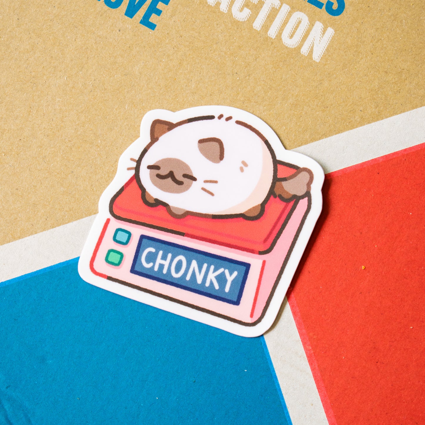 Chonky Cat Matte Sticker