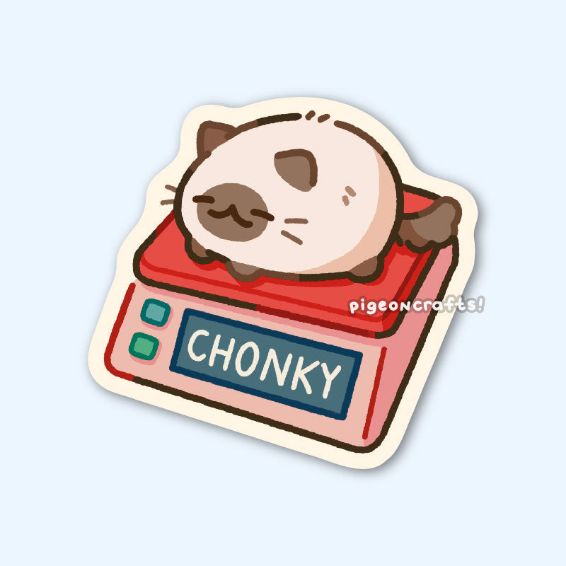 Chonky Cat Matte Sticker