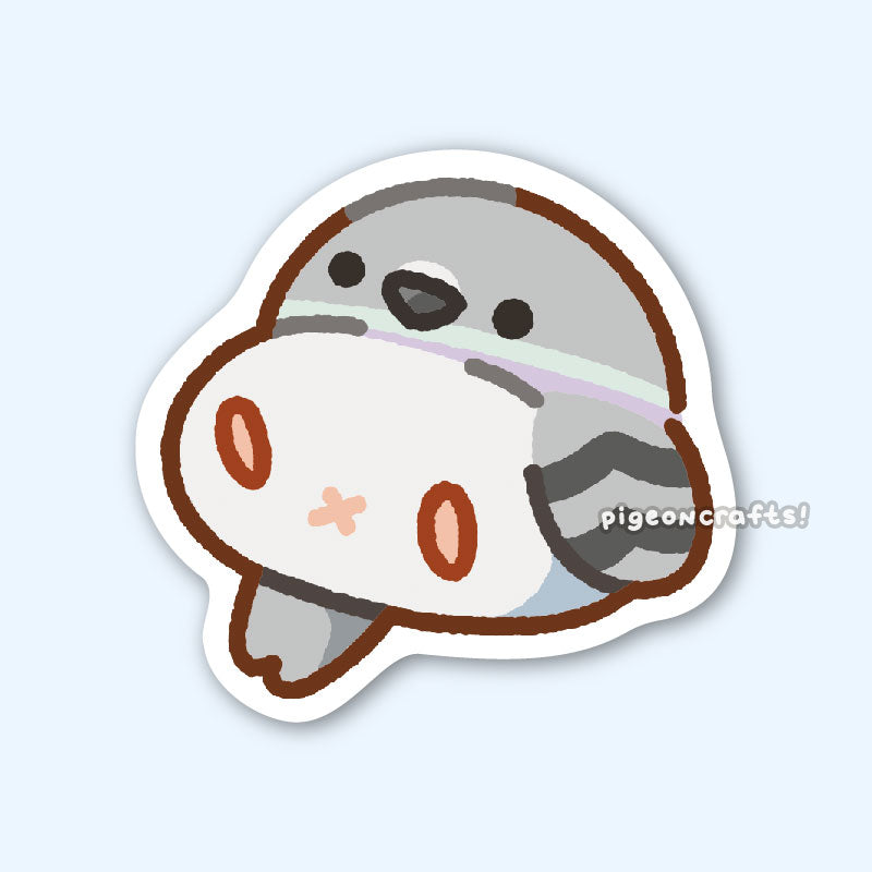 Chonky Pigeon Matte Sticker