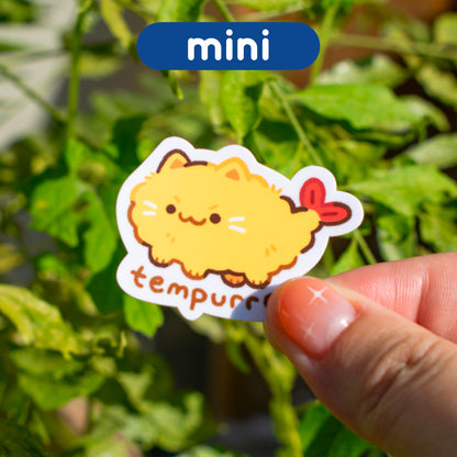 Tempurra Cat Mini Matte Sticker