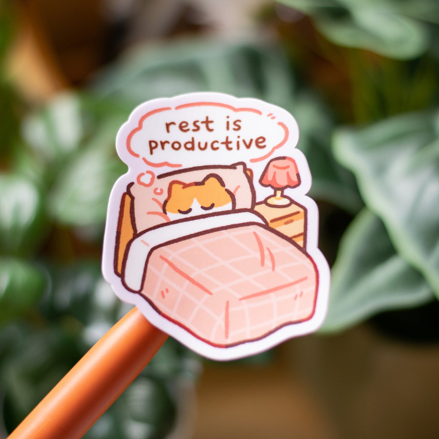 Rest is Productive Matte Sticker – Pigeon Crafts