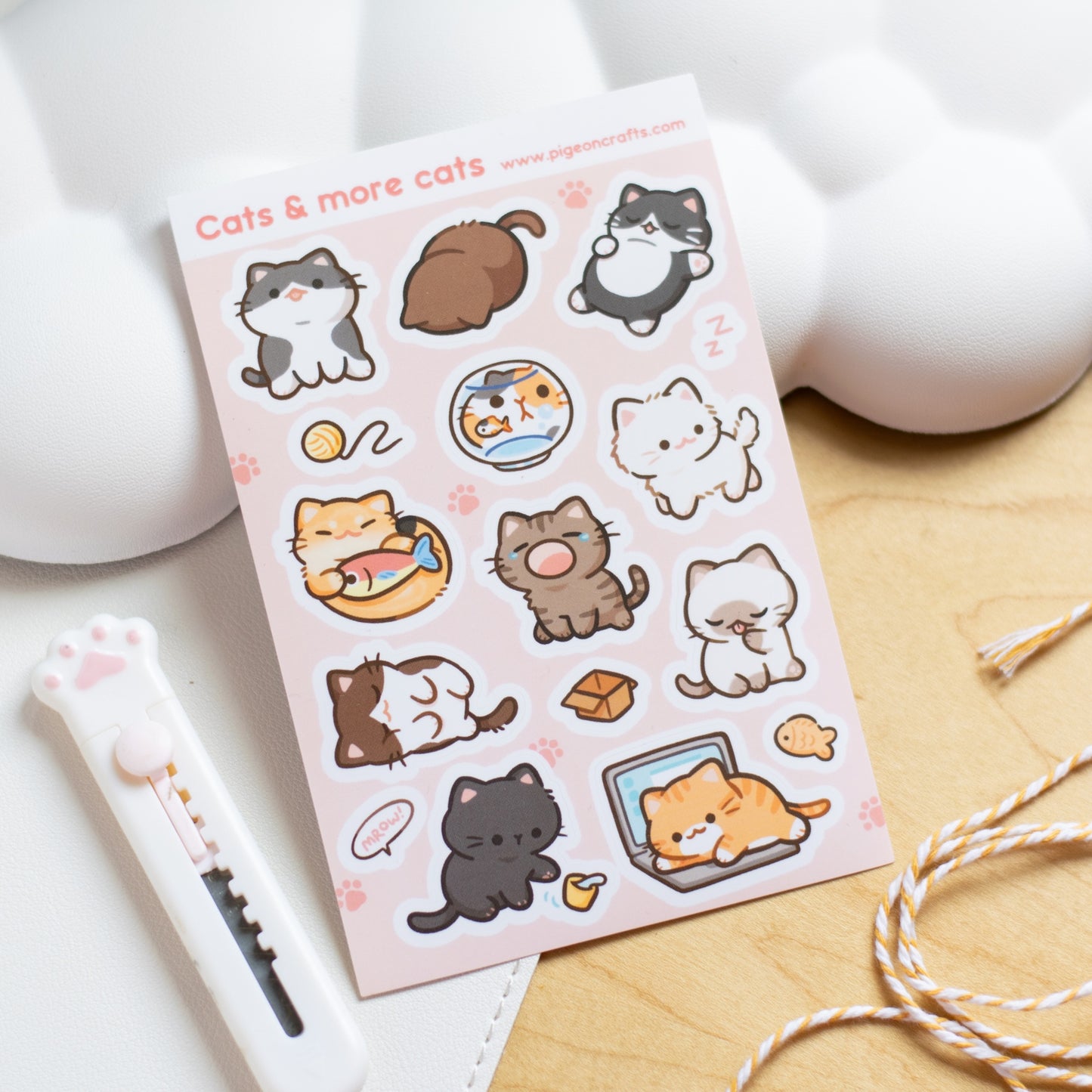 Cats and More Cats "The Sequel" Sticker Sheet