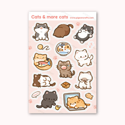 Cats and More Cats "The Sequel" Sticker Sheet