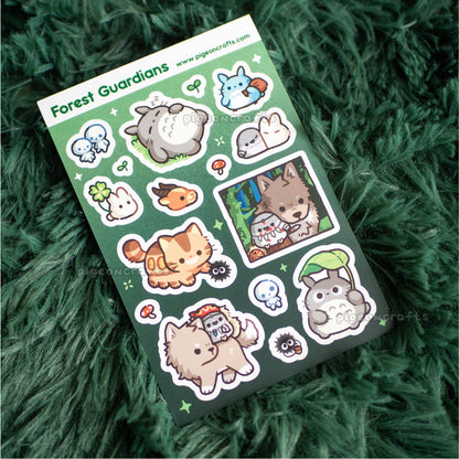 Forest Guardians Ghibli Sticker Sheet