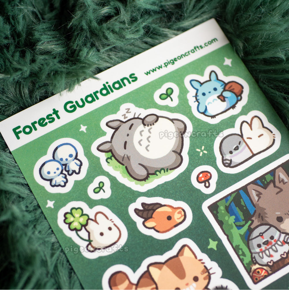 Forest Guardians Ghibli Sticker Sheet