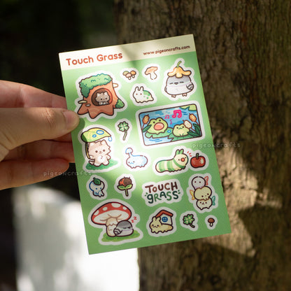 Touch Grass Sticker Sheet