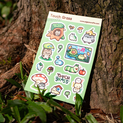 Touch Grass Sticker Sheet