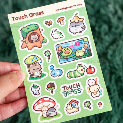 Touch Grass Sticker Sheet