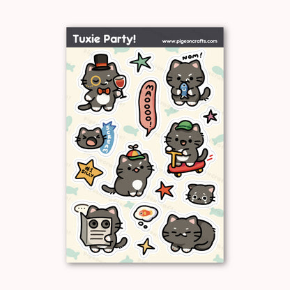 Tuxie Party Sticker Sheet