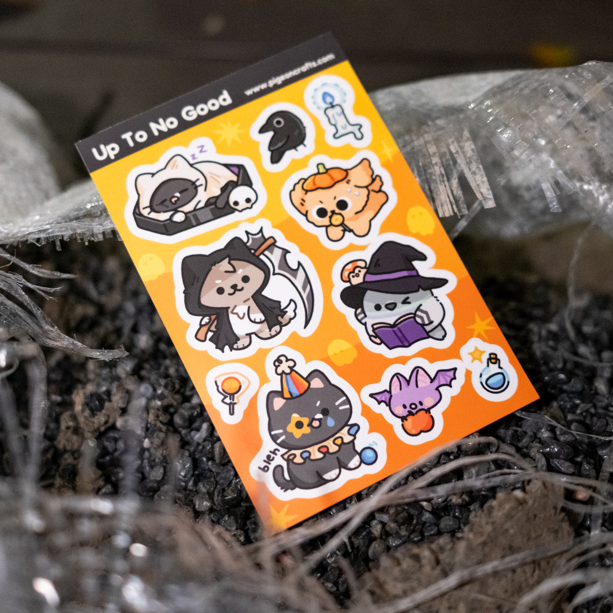 Up to No Good Sticker Sheet – Pigeoncrafts