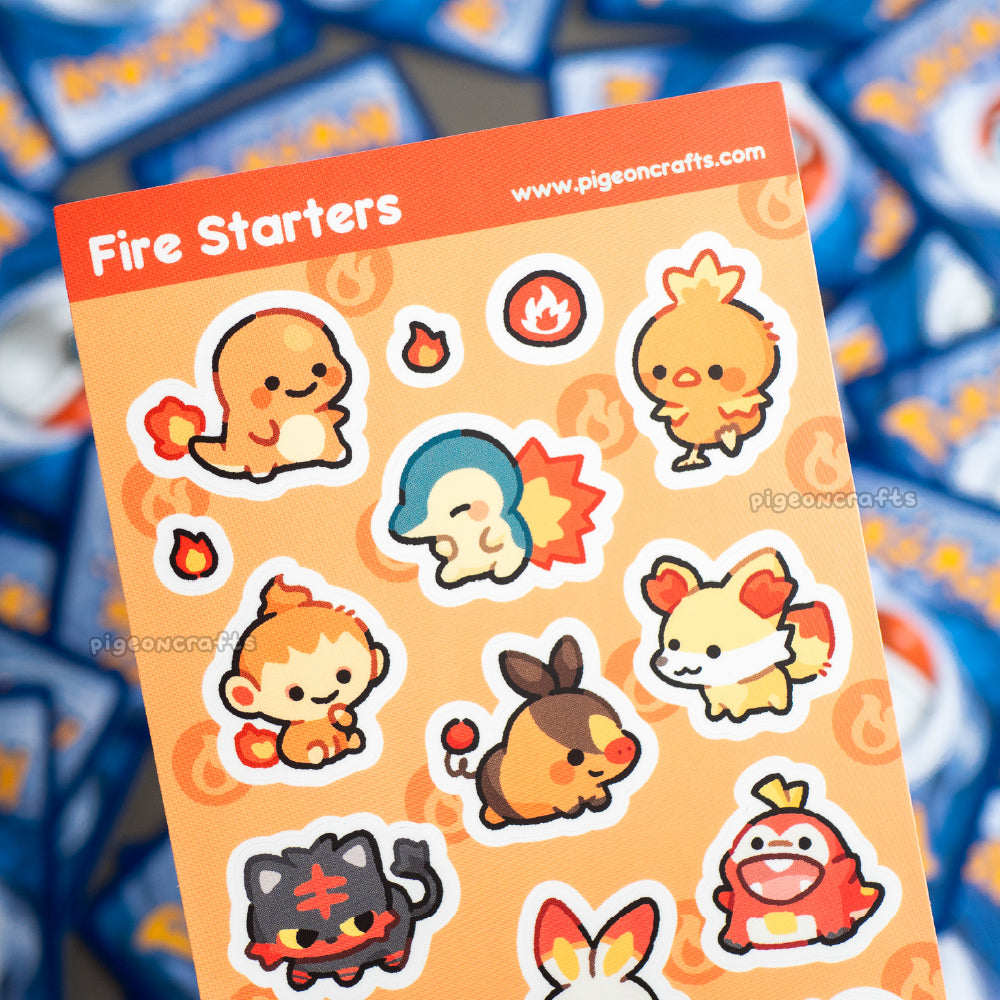 Fire Starters Sticker Sheet