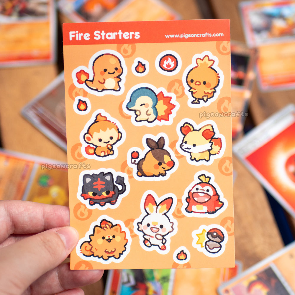 Fire Starters Sticker Sheet