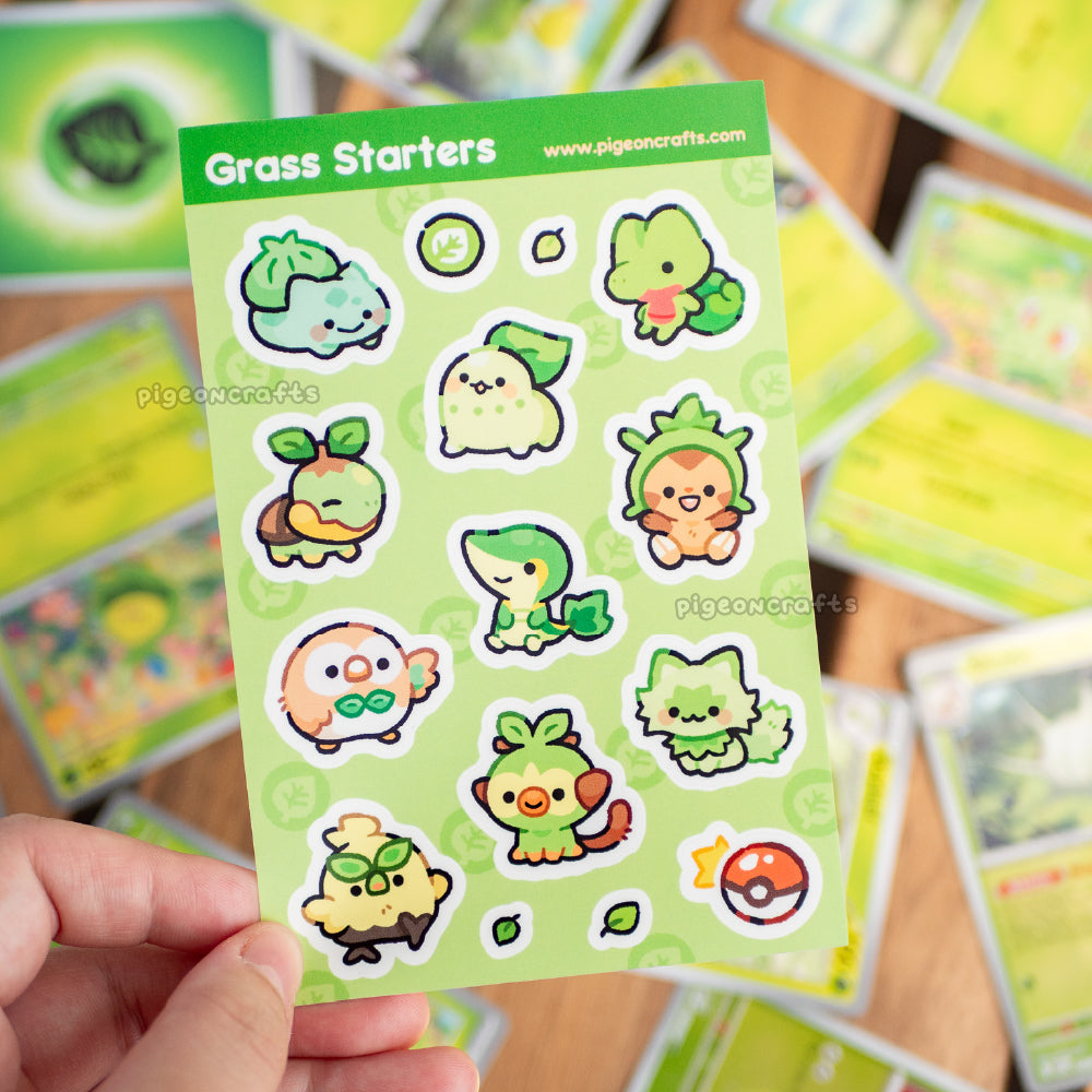 Grass Starters Sticker Sheet
