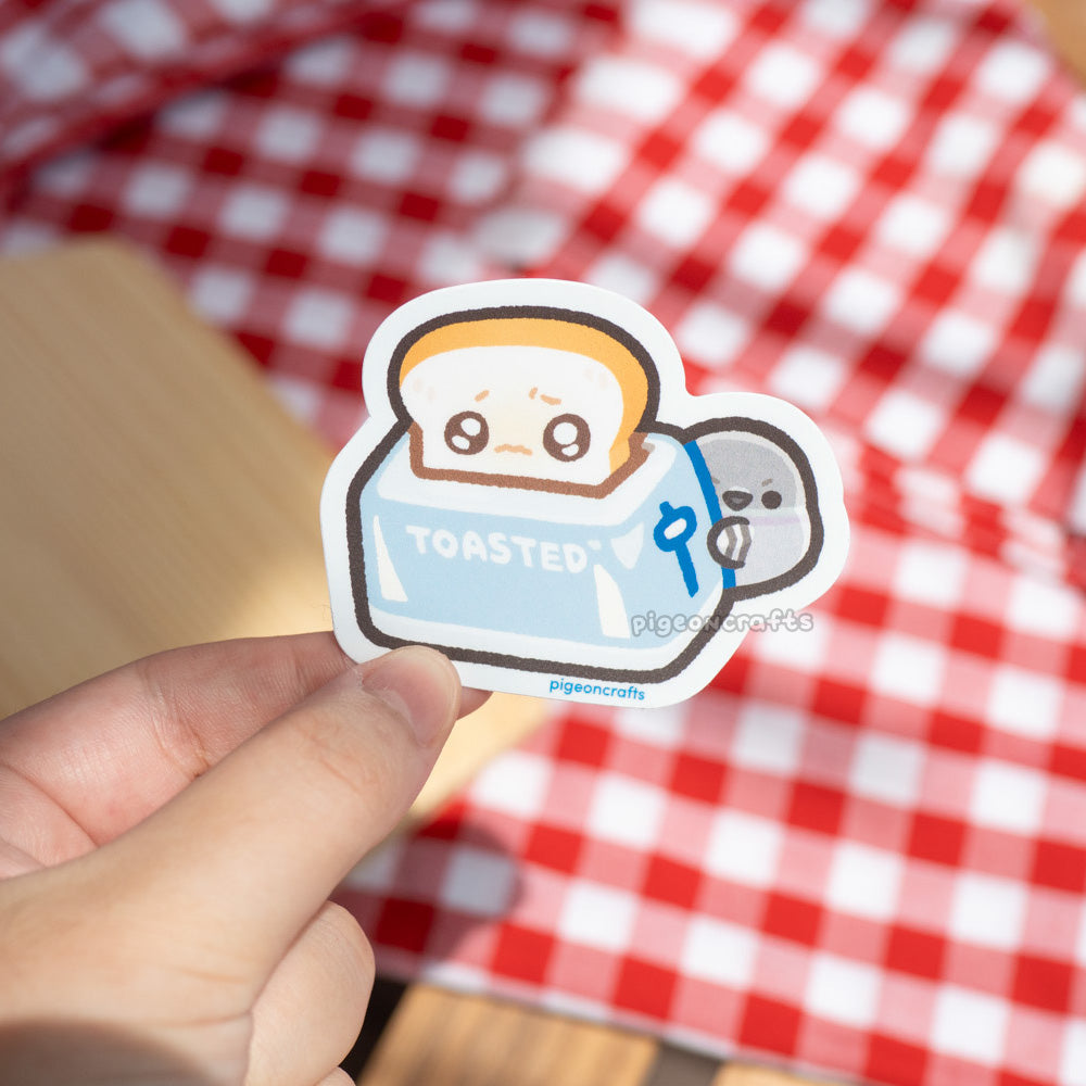 Toast is COOKED Matte Sticker