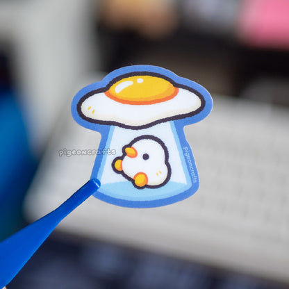 Quakstraterrestrial Duck Mini Matte Sticker