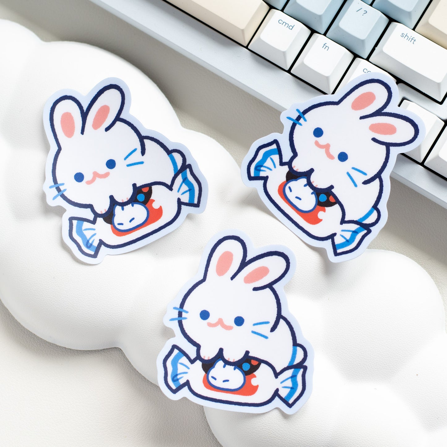 White Rabbit Candy Matte Sticker