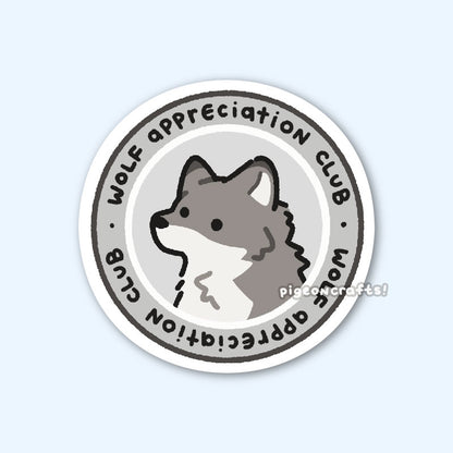 Wolf Appreciation Club Matte Sticker