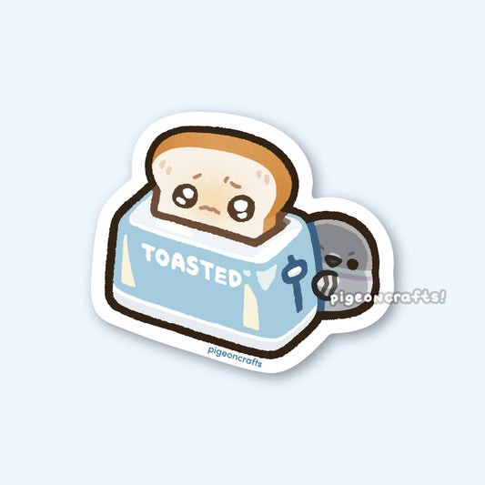 Toast is COOKED Matte Sticker