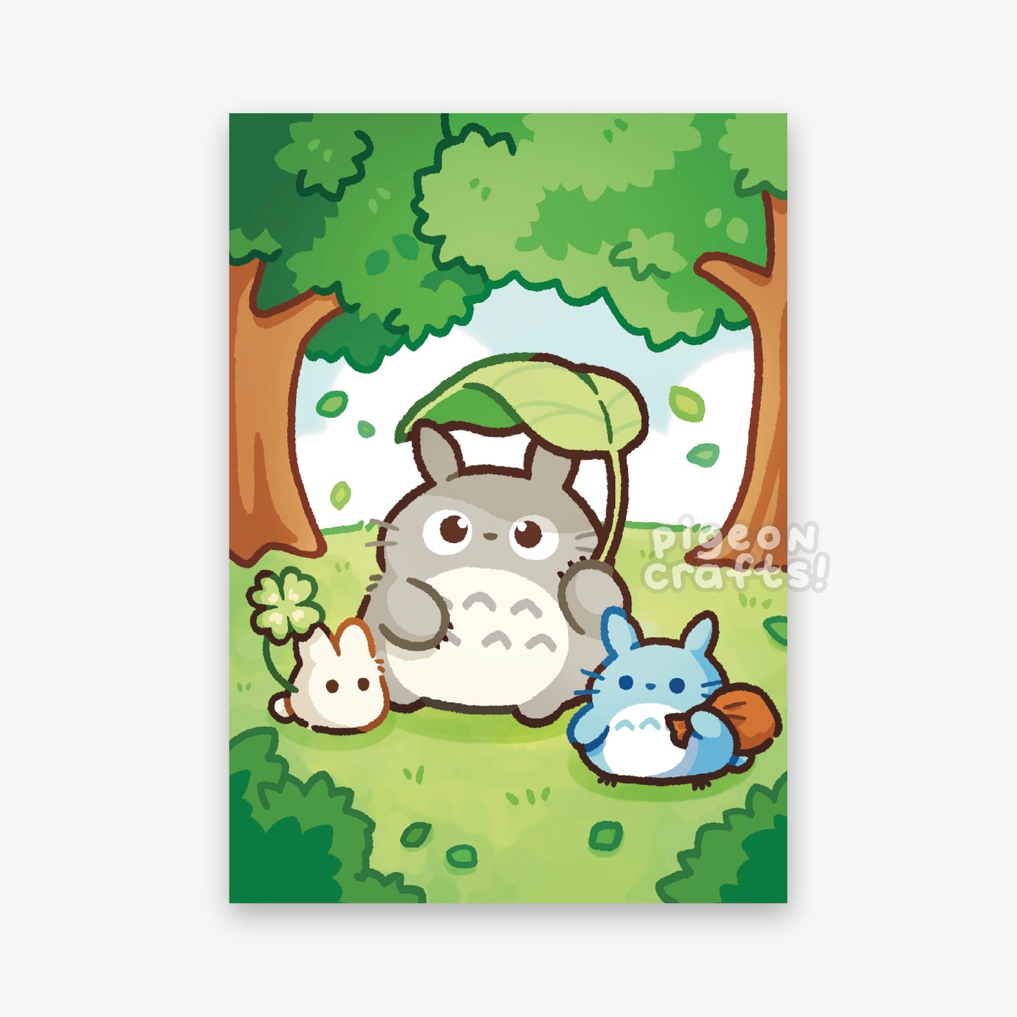 Totoro Friends print