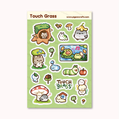 Touch Grass Sticker Sheet