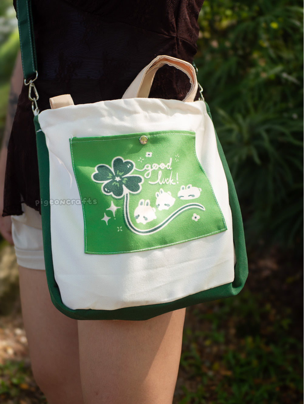 Lucky Bunny 2-Way Tote Bag