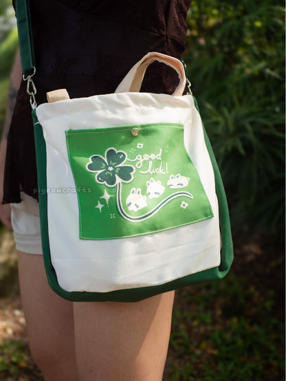 Lucky Bunny 2-Way Tote Bag