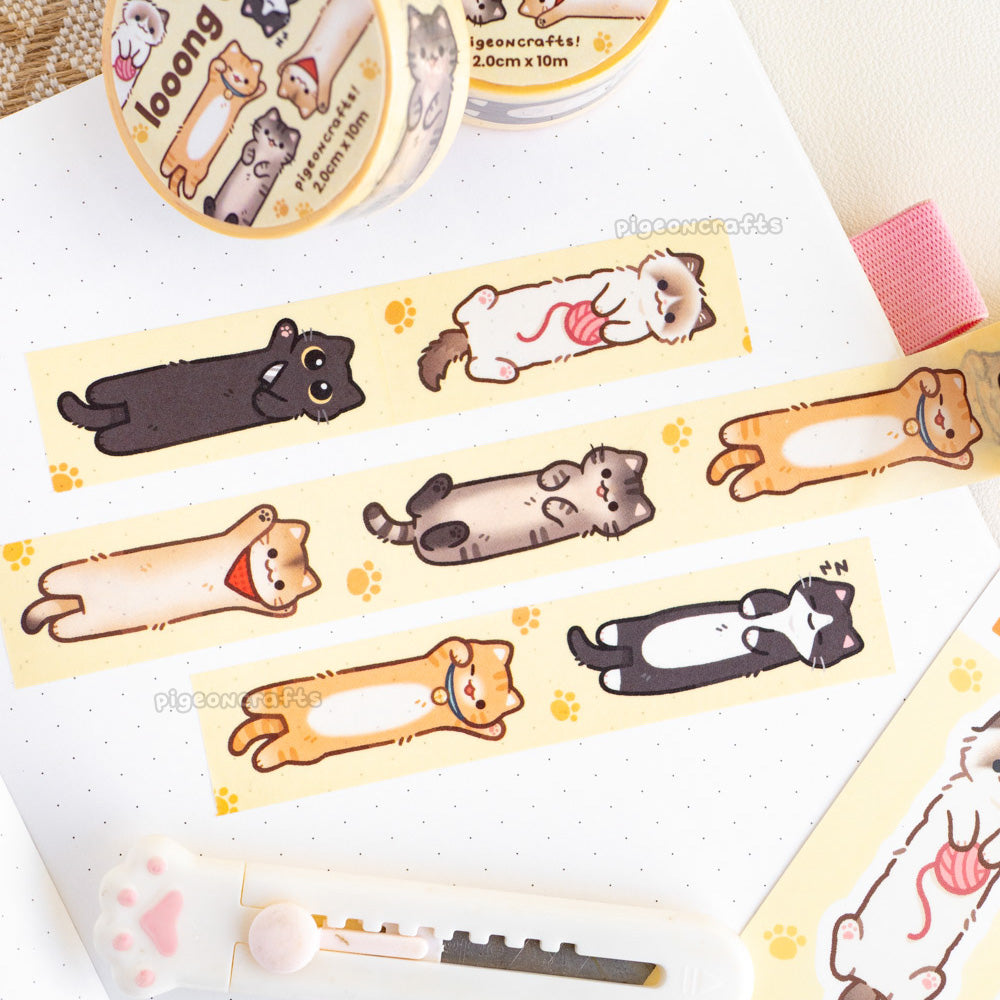 Long cats Classic Washi Tape