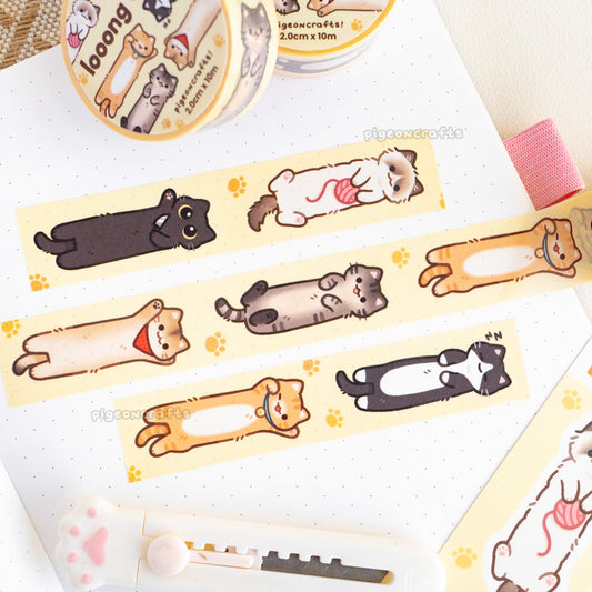 Long cats Classic Washi Tape