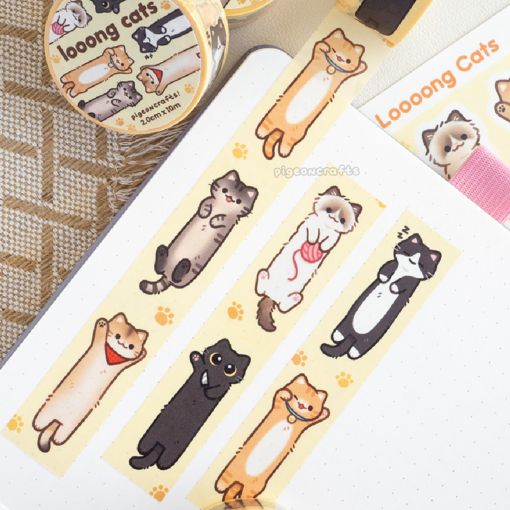 Long cats Classic Washi Tape