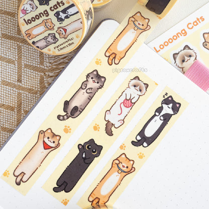 Long cats Classic Washi Tape