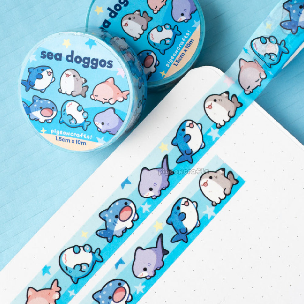 Sharks are Sea Doggos Washi Tape