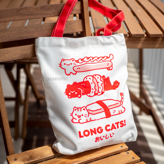 Long Cats Oishii Totebag