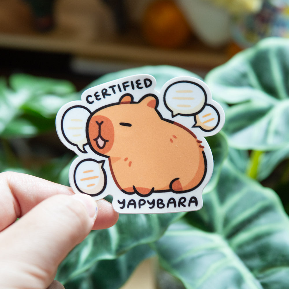 Certified Yappybara Matte Sticker