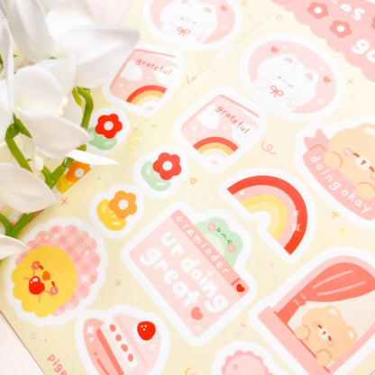 Good Vibes Vinyl Sticker Sheets